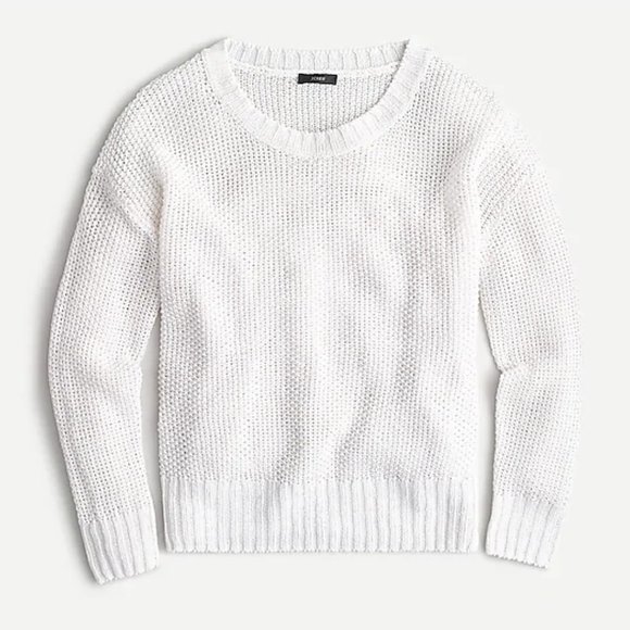 J. Crew Sweaters - NWT J.Crew Beach Sweater Crew Neck Linen Sz XL